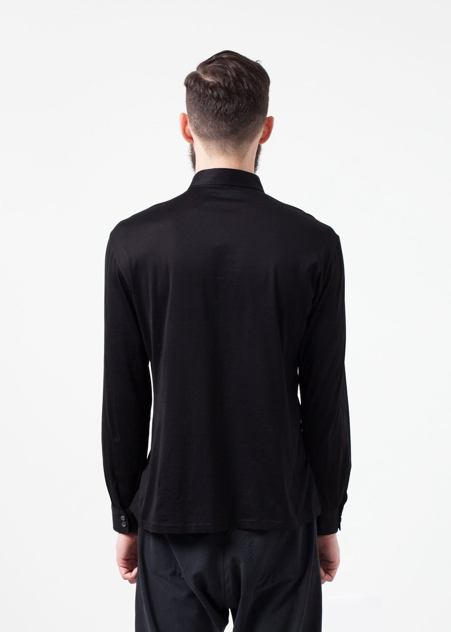 Scotland Button-Up in Black Mauro Grifoni