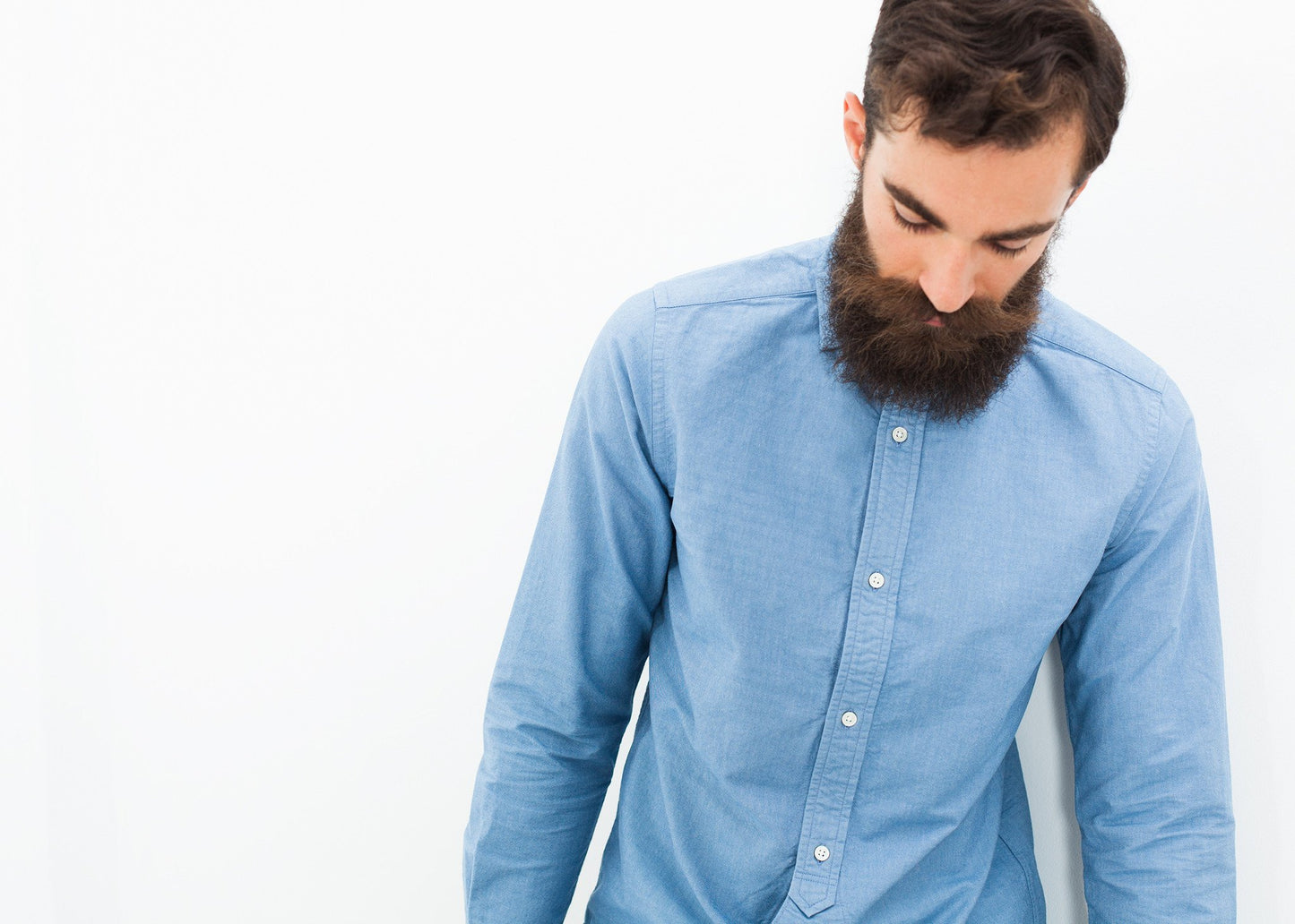 British Officer's Shirt in Sky Blue Nigel Cabourn