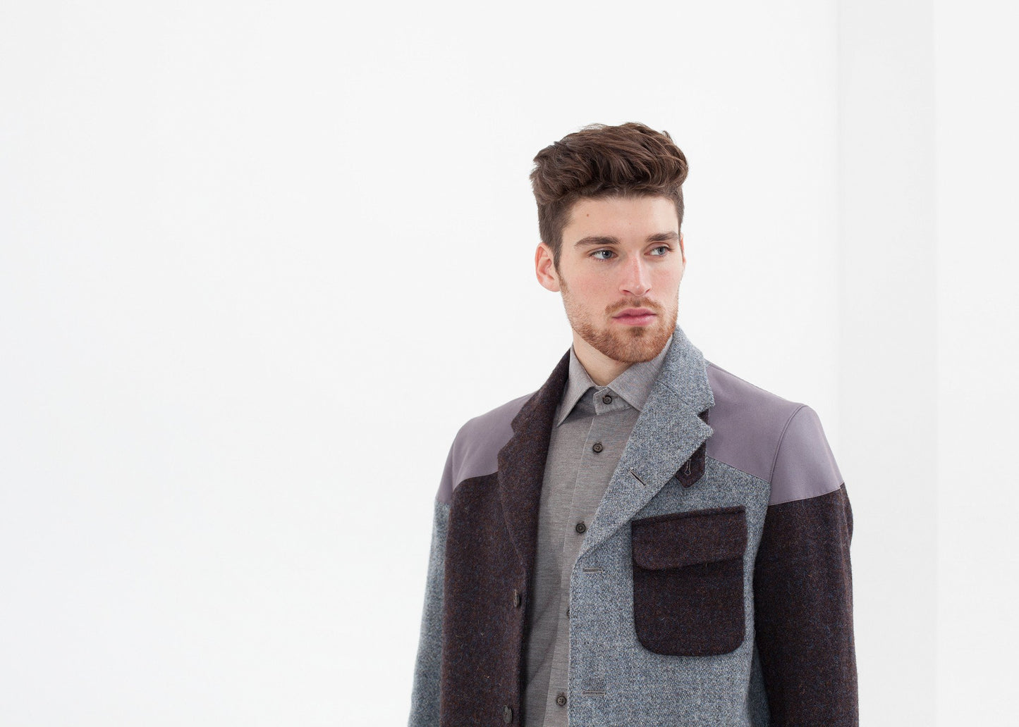 Crazy Mallory Jacket in Blue Mix Nigel Cabourn