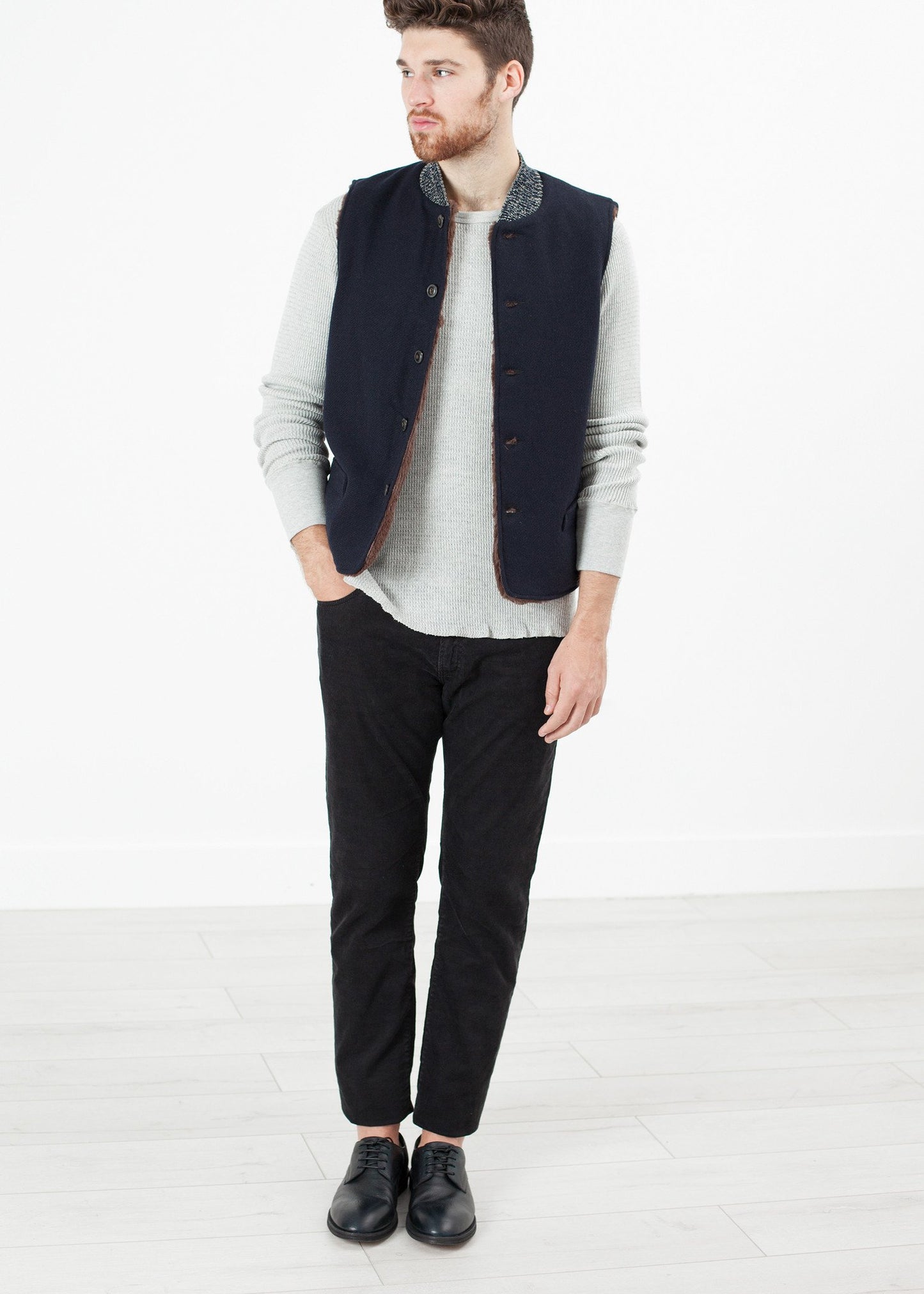 Waffle Knit Long Sleeve Tee V:Room