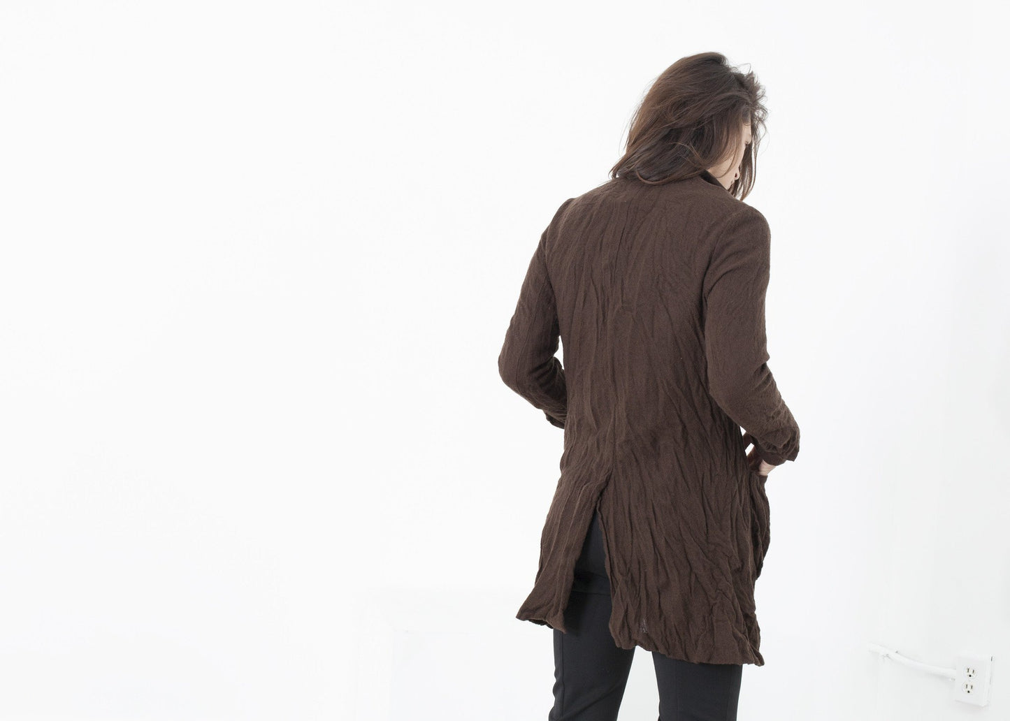 Ghost Wool Jacket in Brown Hazel Brown