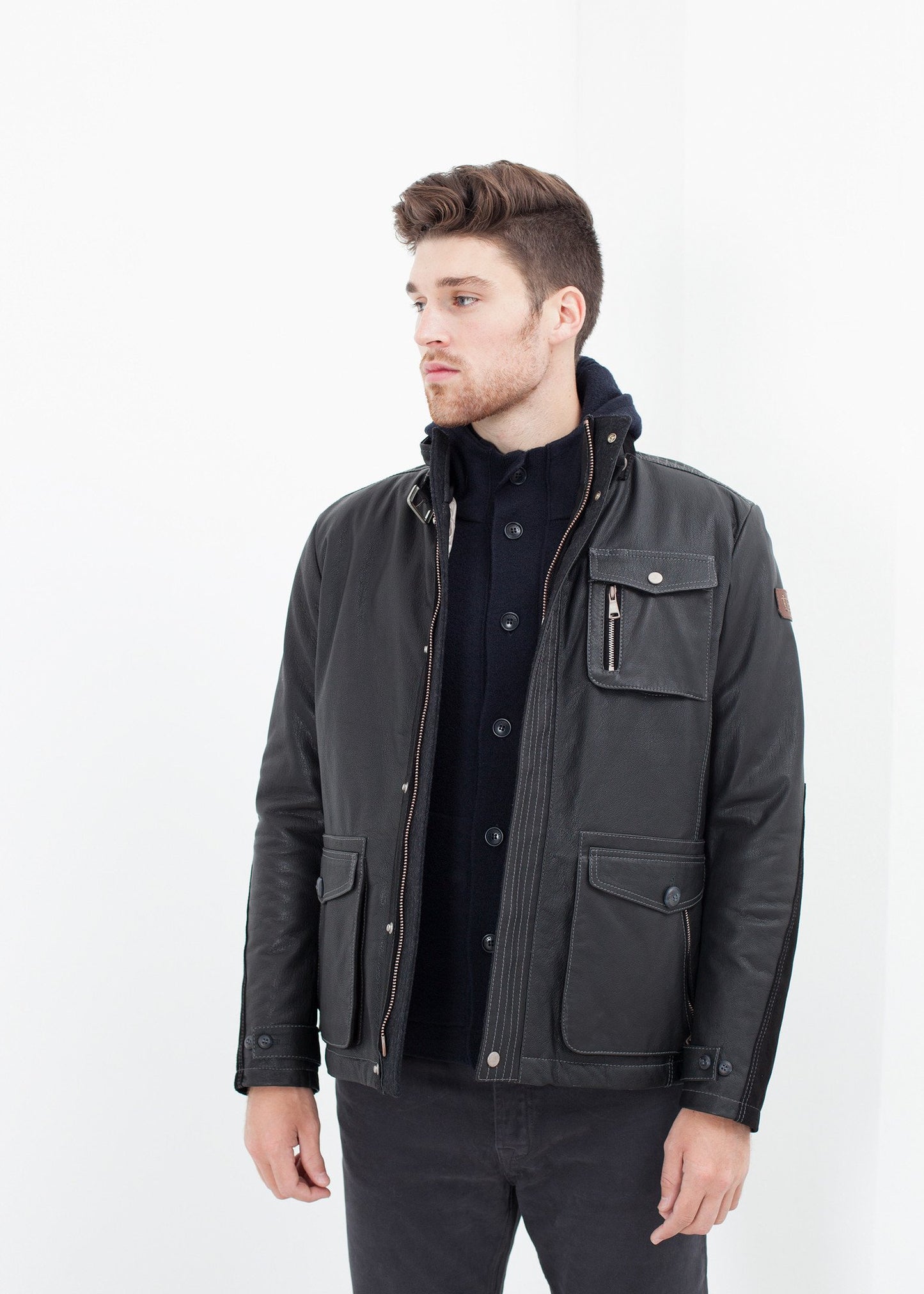 Hubbard Jacket in Navy Esemplare