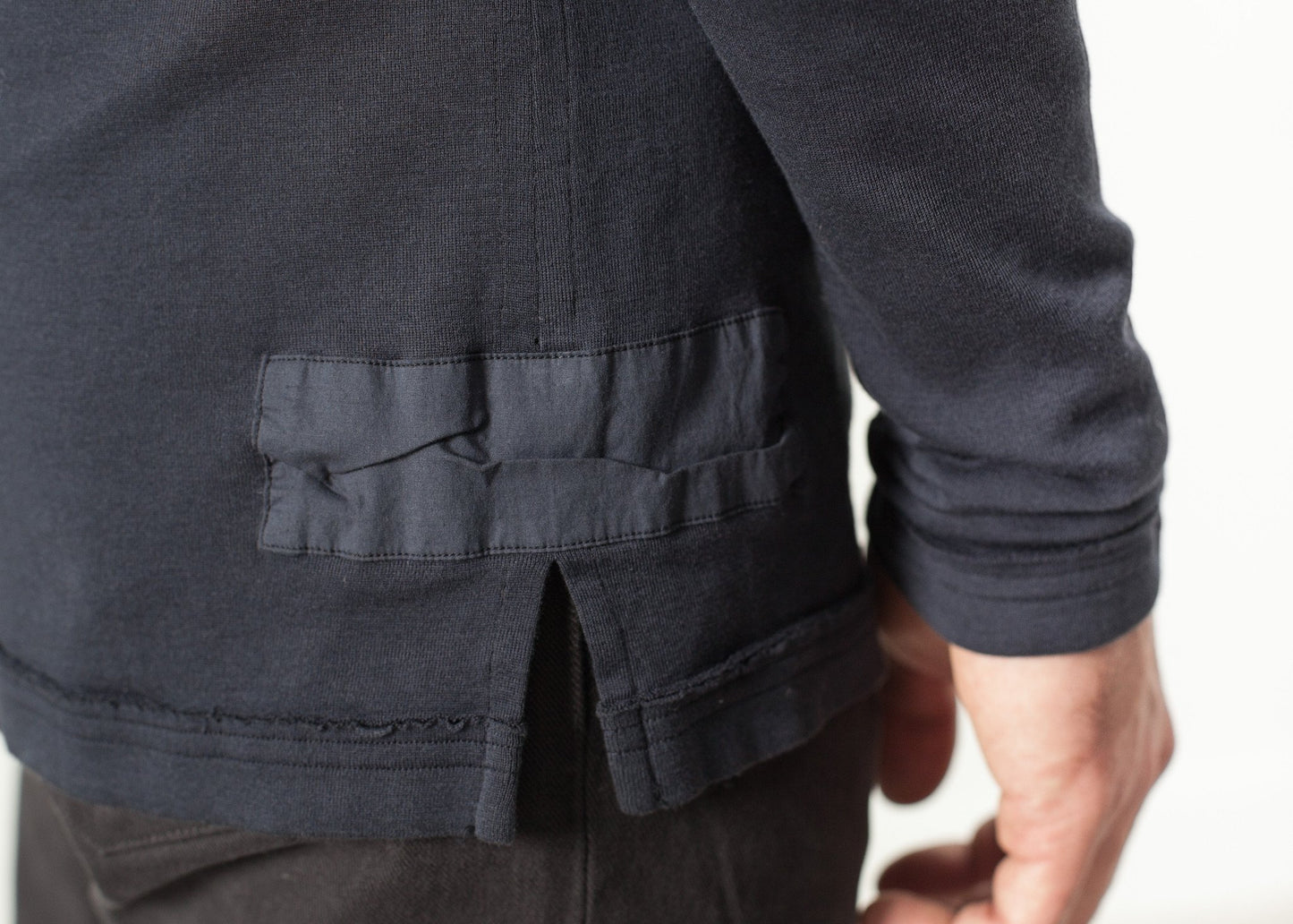 Cotton Henley in Blue Grey Kristensen du Nord