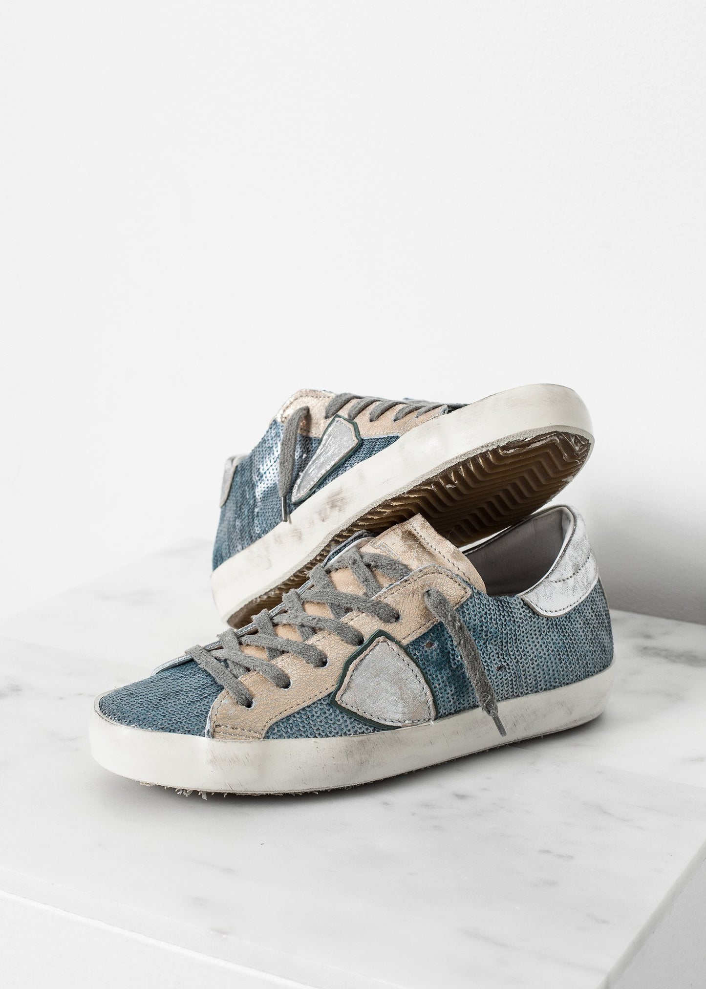 Metallic Sequin Low Top Sneaker Philippe Model