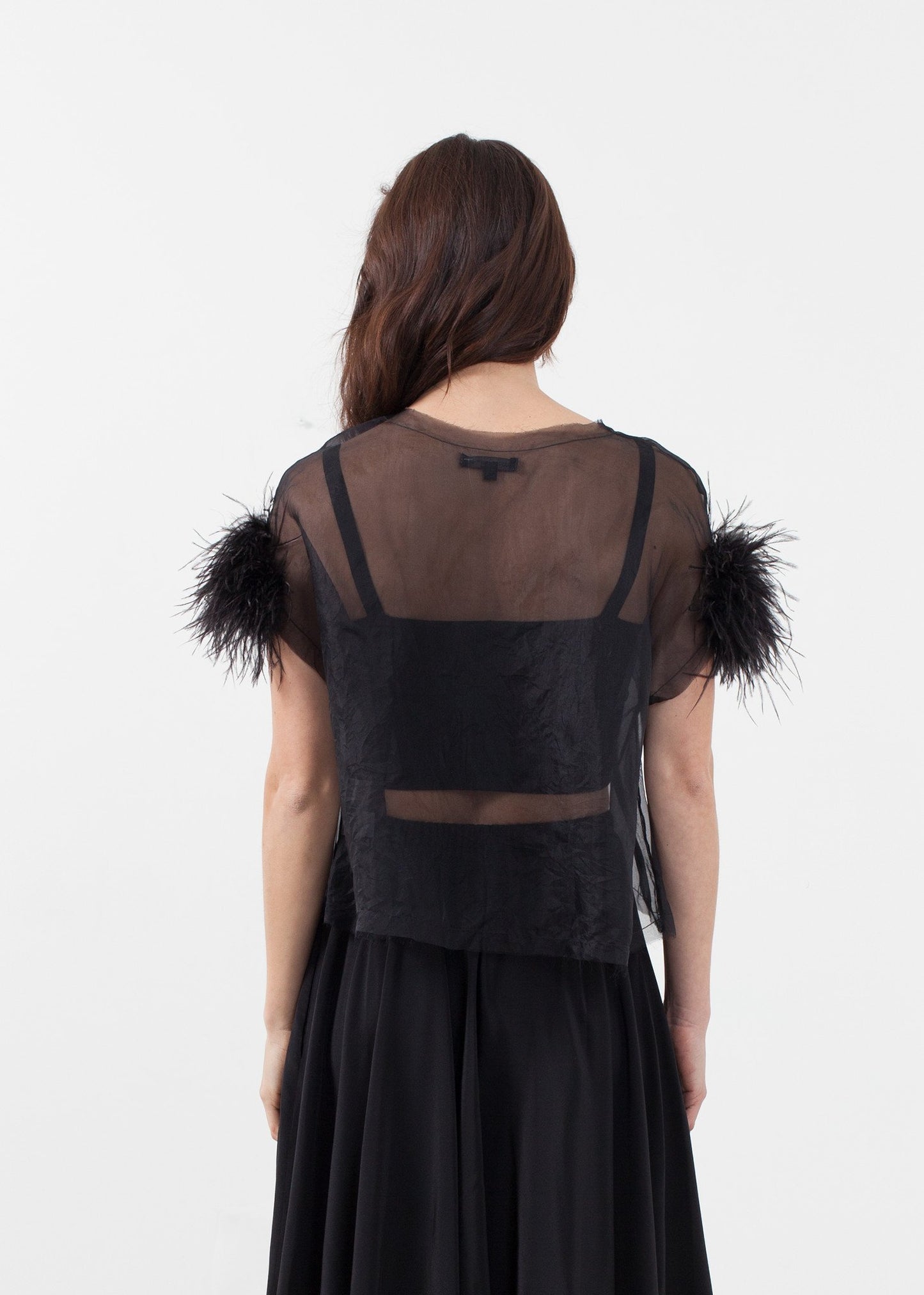 Organza Feather Top Louiza Babouryan