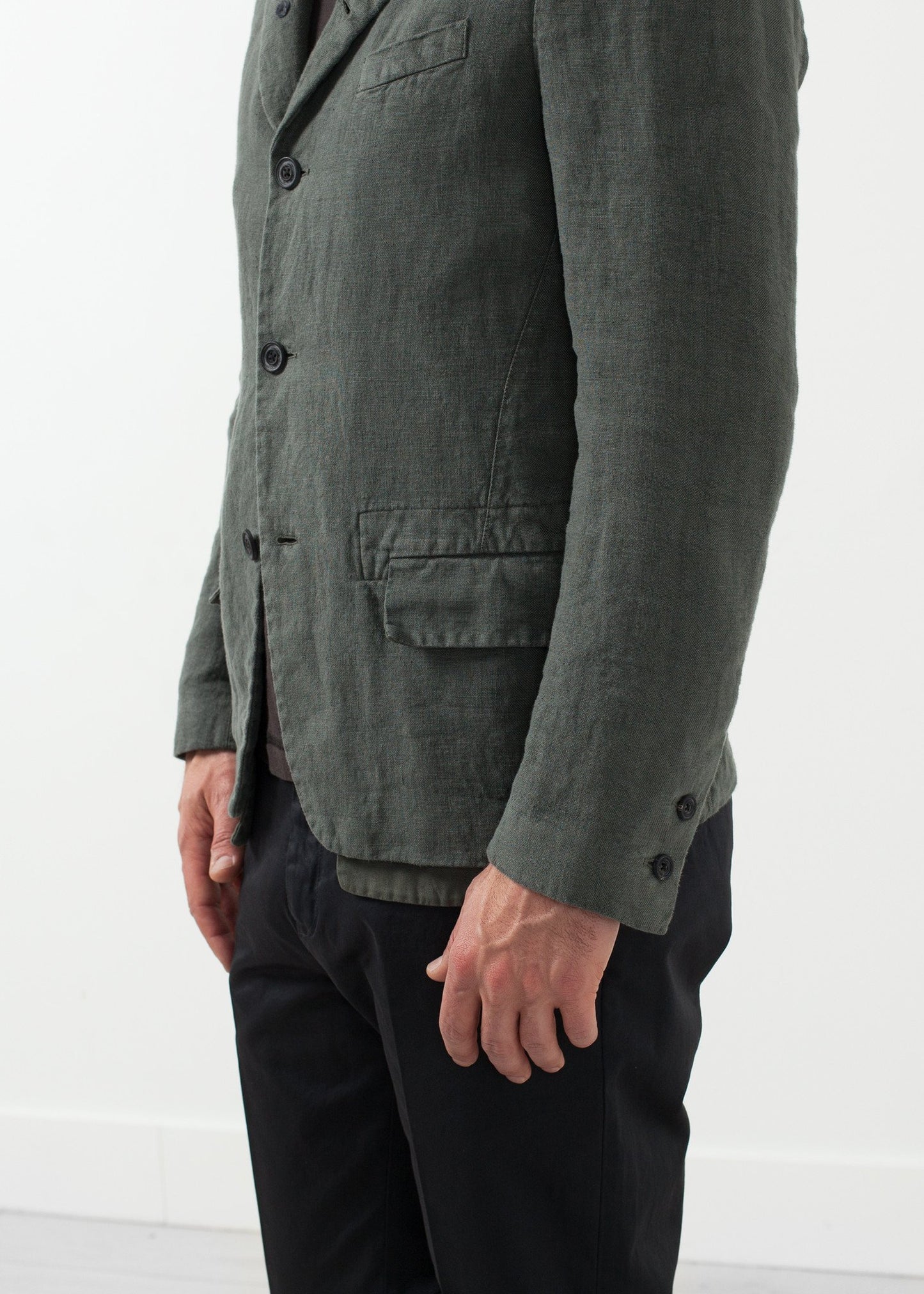 Five Button Cotton Blazer Lardini