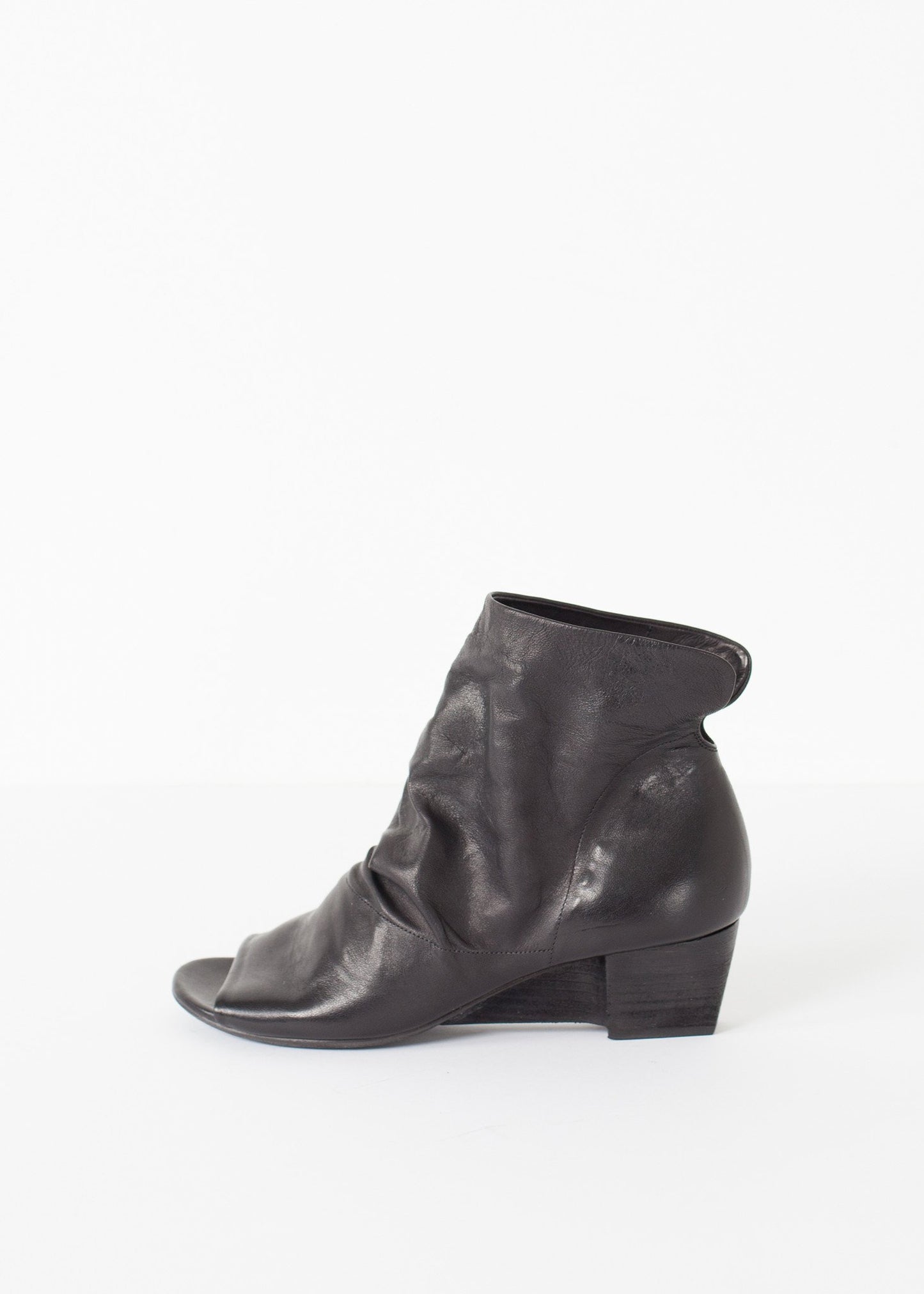 Block Wedge in Black Marsell