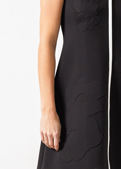 Neoprene Flower Dress in Black Ter et Bantine