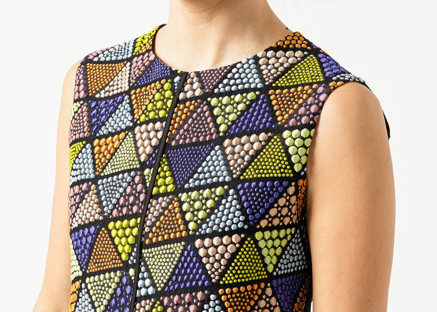Triangle Sleeveless Dress in Multi Ter et Bantine