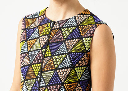Triangle Sleeveless Dress in Multi Ter et Bantine