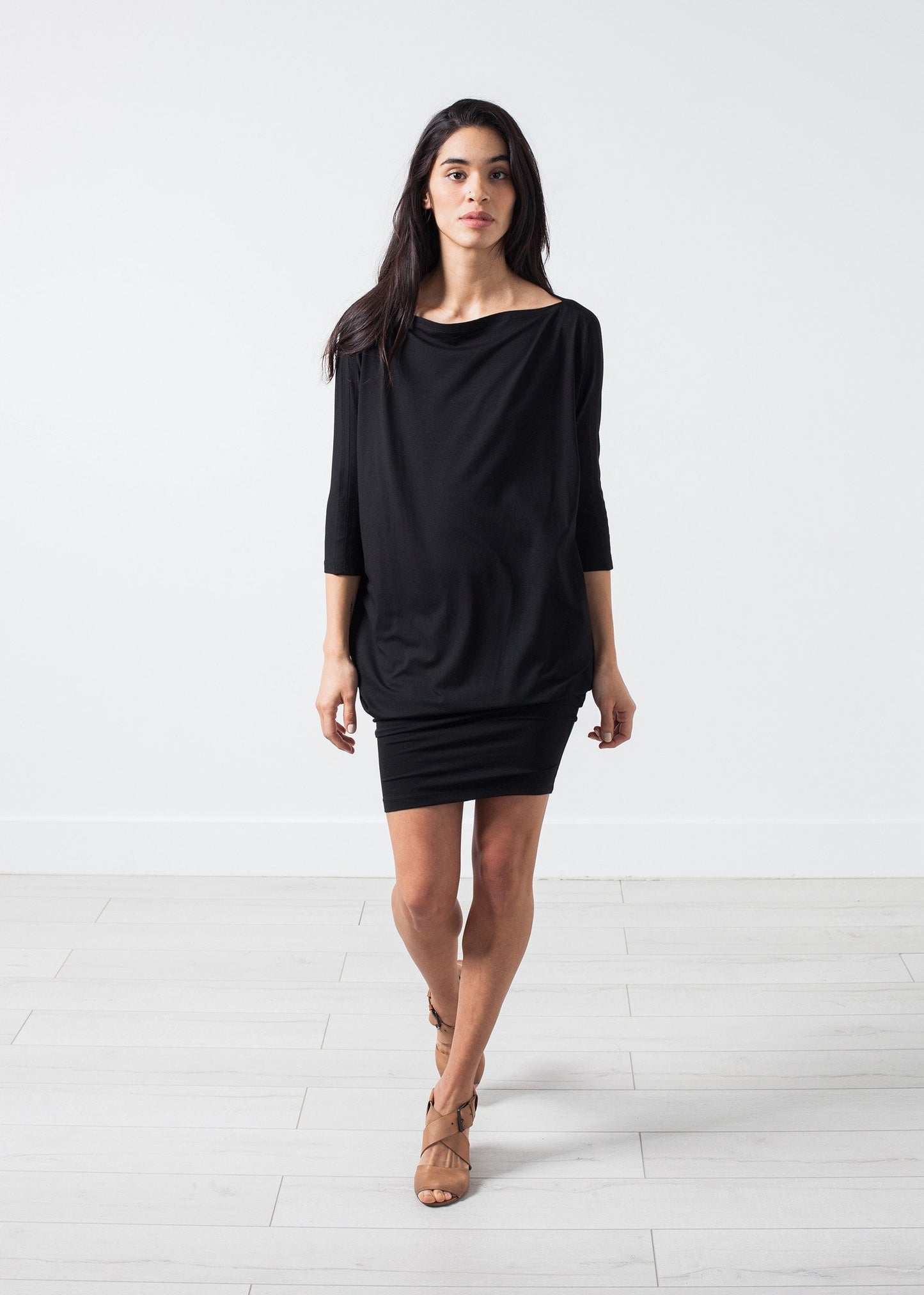 Tapered Boat Neck Dress Alexandra Schiess