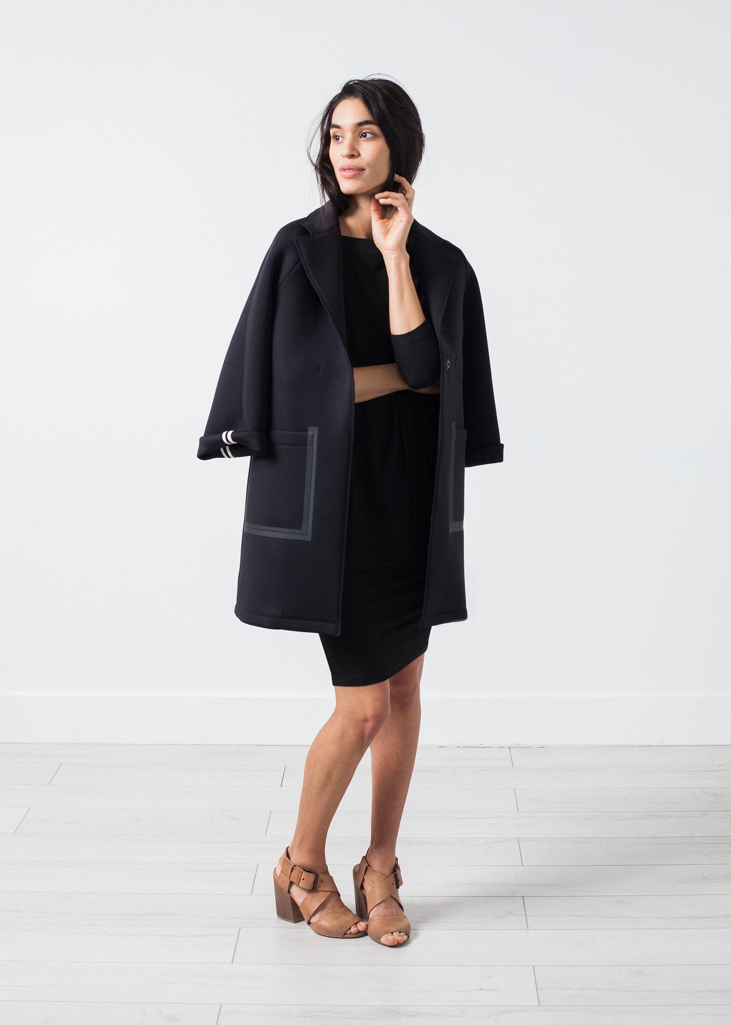 Tapered Boat Neck Dress Alexandra Schiess