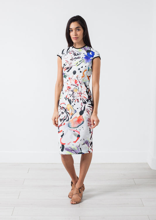 Dream Dress in Painted Floral Amelia Toro