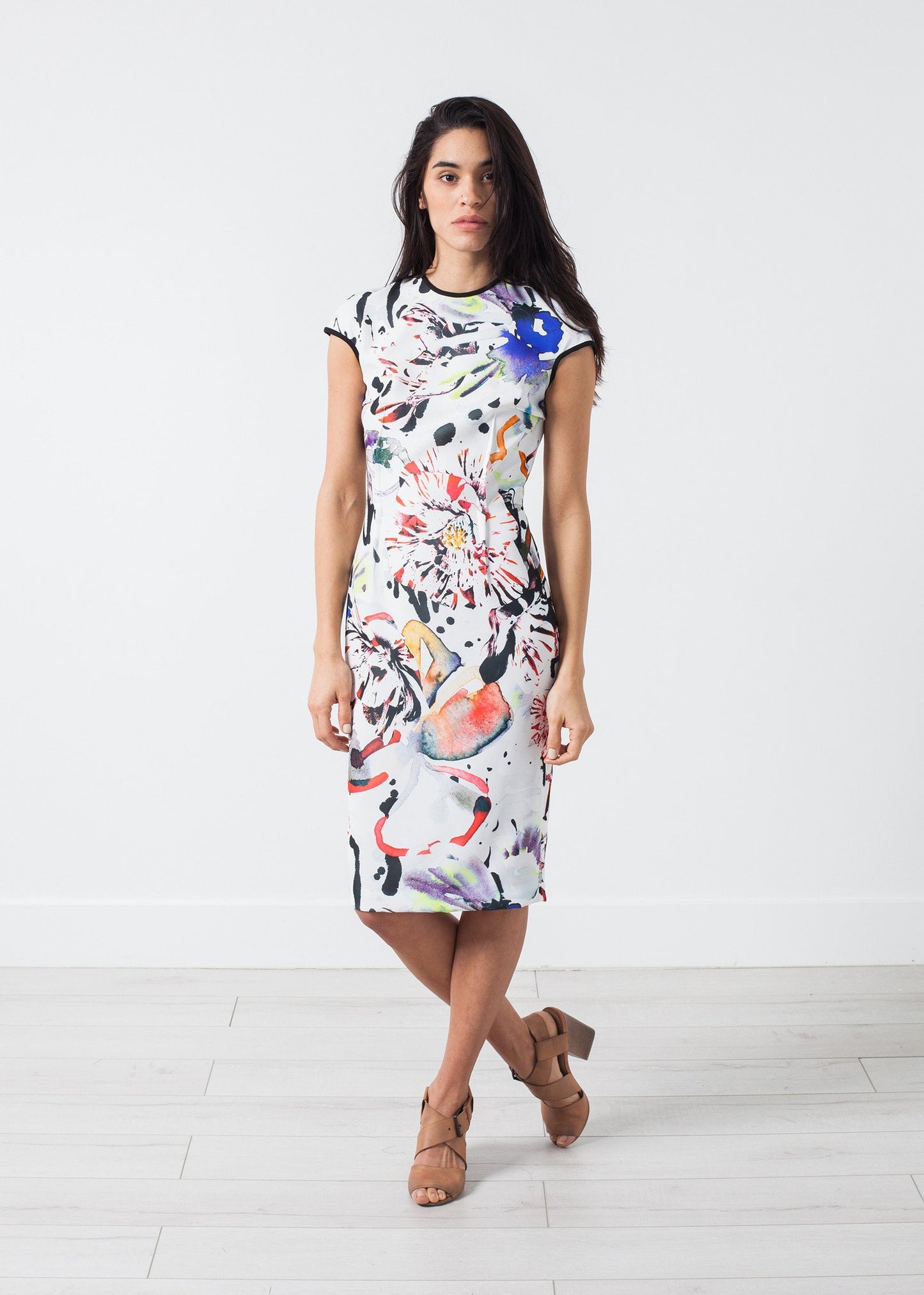 Dream Dress in Painted Floral Amelia Toro