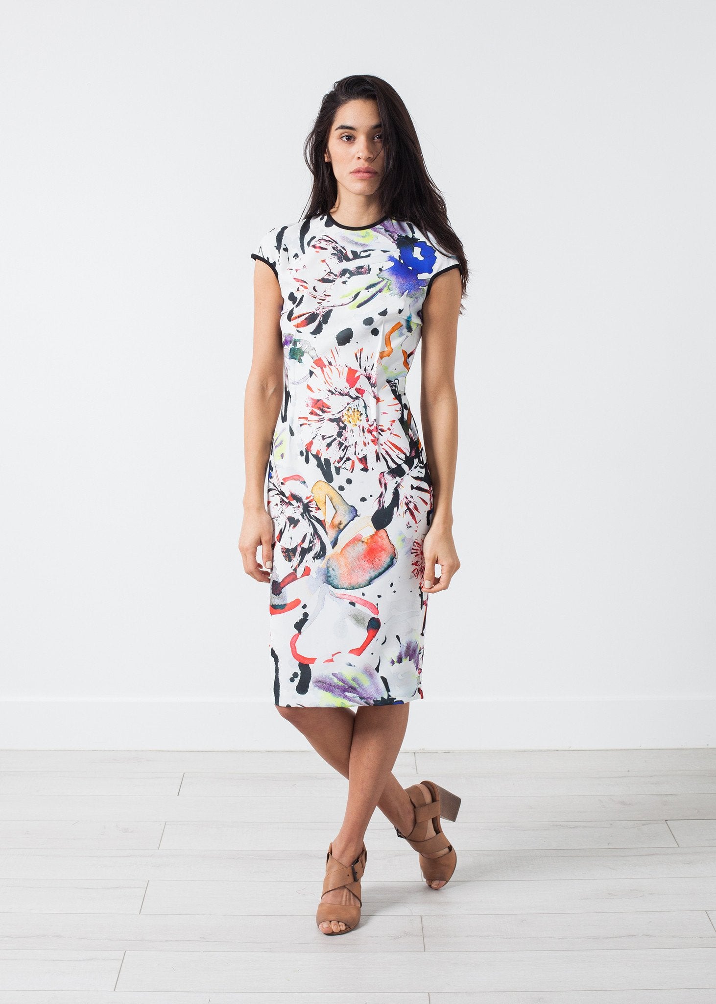 Dream Dress in Painted Floral Amelia Toro