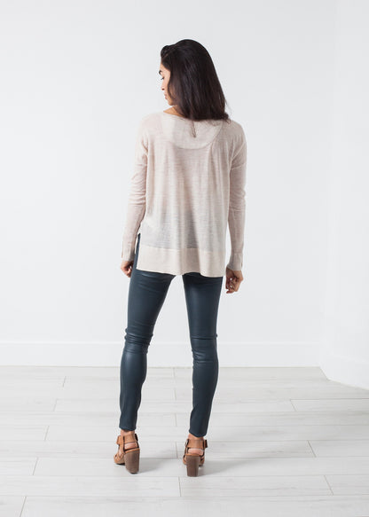 Elenaso Leather Trouser in Cool Grey By Malene Birger