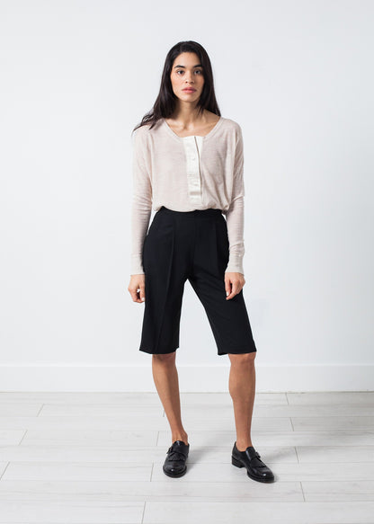 Woven Shorts in Black Amelia Toro