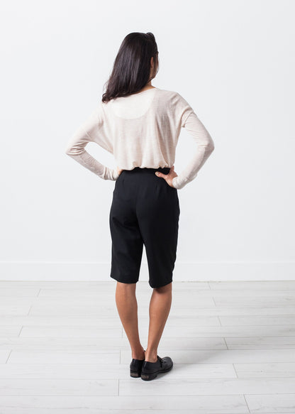 Woven Shorts in Black Amelia Toro