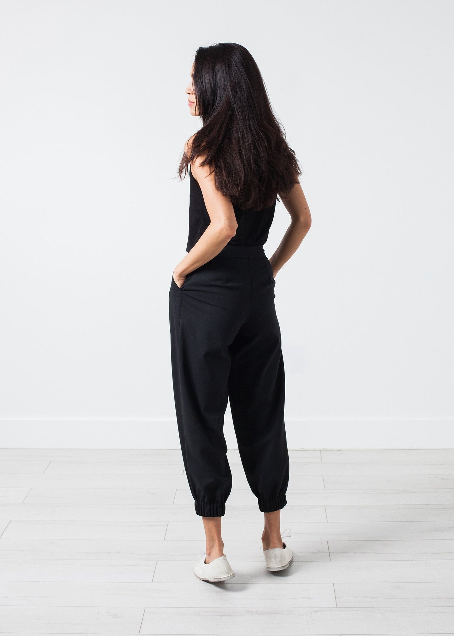 Fancy Wool Pant in Black Amelia Toro