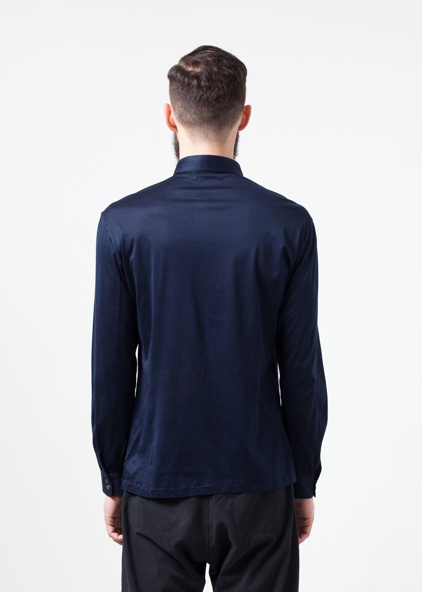 Scotland Button-Up in Navy Mauro Grifoni