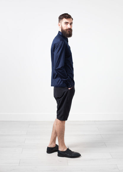 Scotland Button-Up in Navy Mauro Grifoni