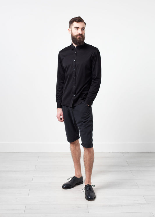 Scotland Button-Up in Black Mauro Grifoni