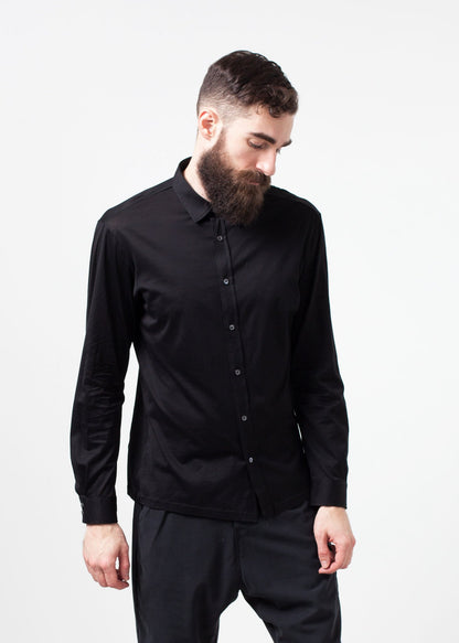 Scotland Button-Up in Black Mauro Grifoni