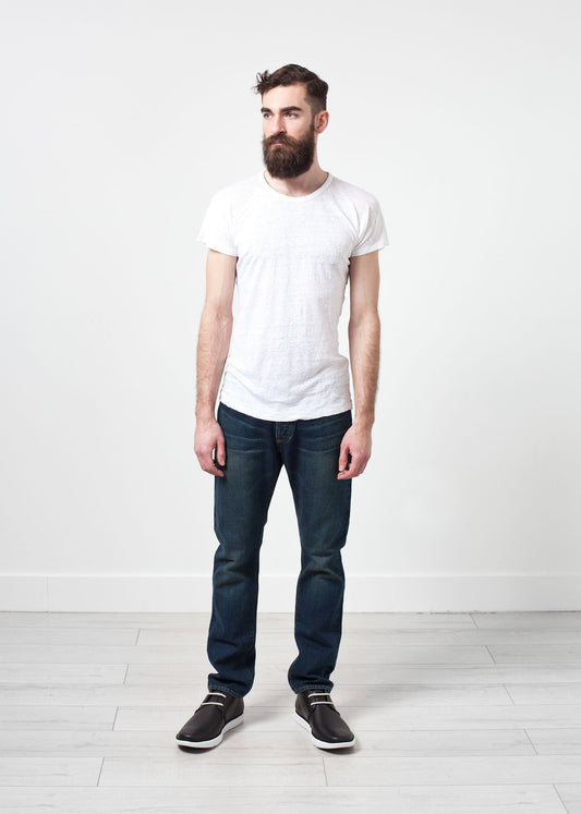 Comfort Tee in White Linen Homecore