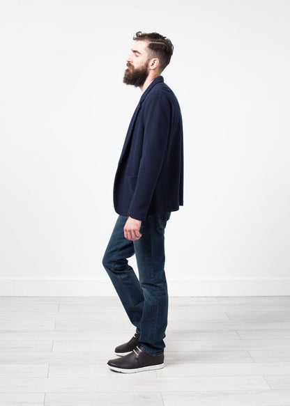 Cotton Jacket in Navy Mauro Grifoni