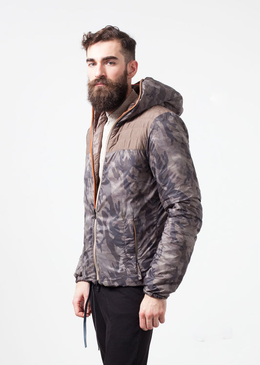 Peone Jacket in Khaki Duvetica