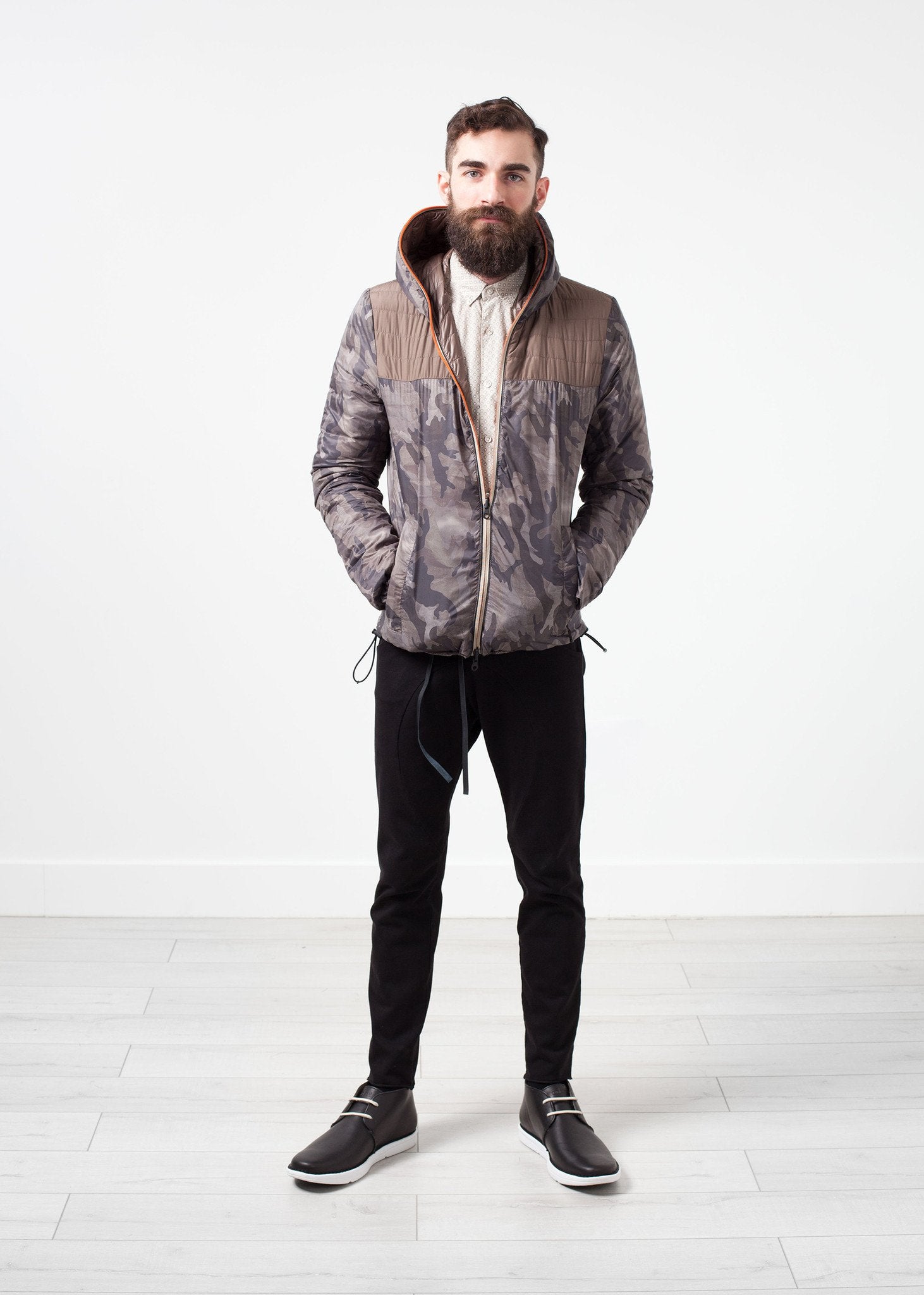 Peone Jacket in Khaki Duvetica
