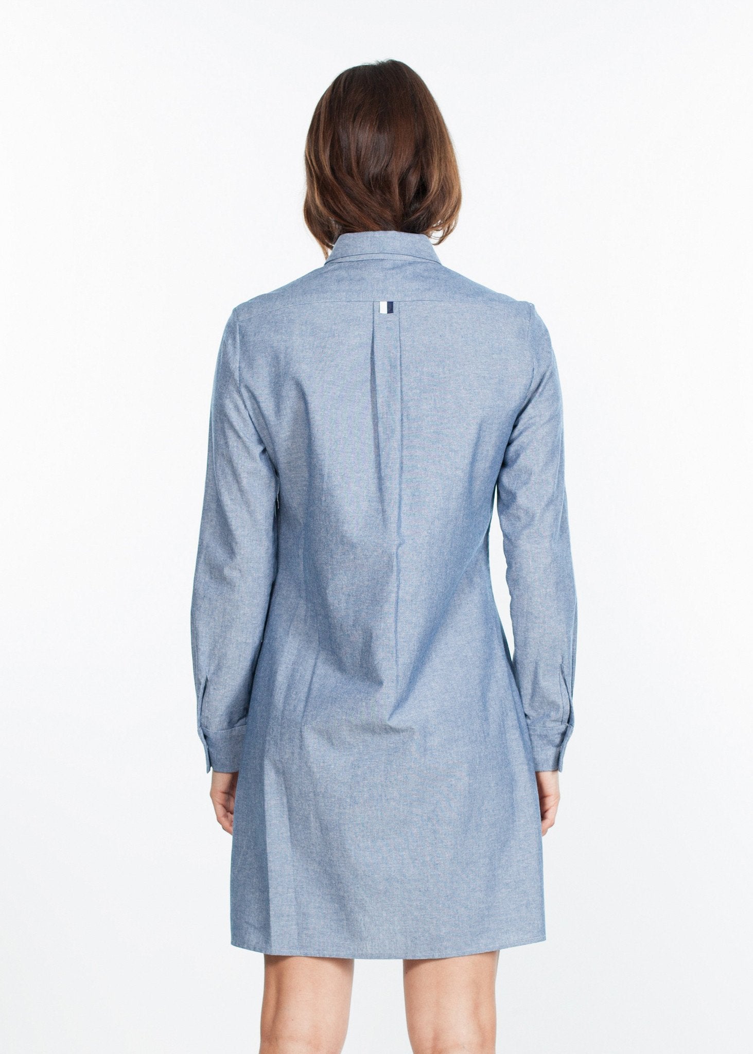 Chambray Shirtdress in Blue Harvey Faircloth