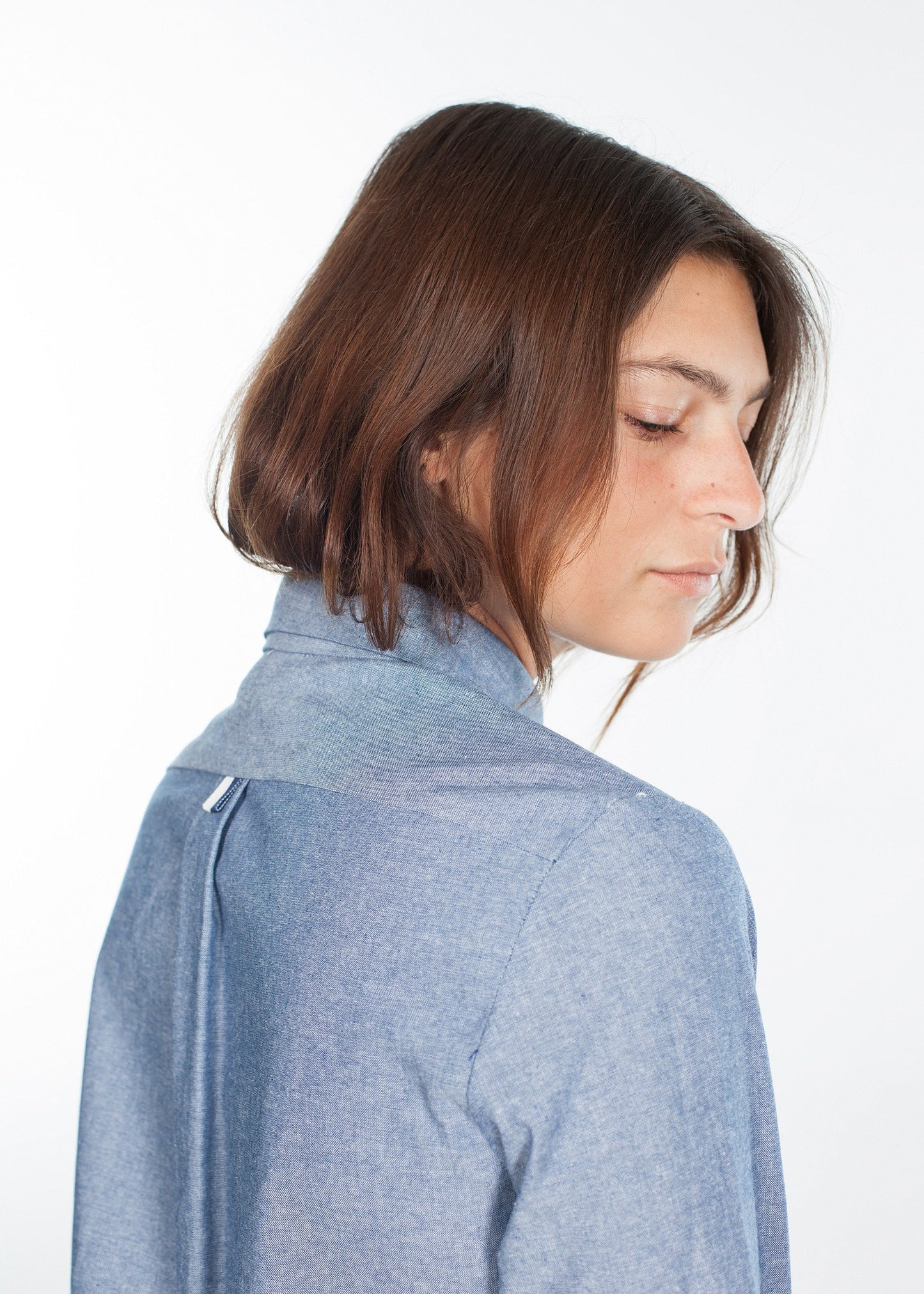Chambray Shirtdress in Blue Harvey Faircloth