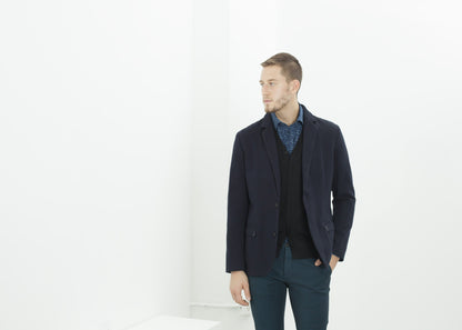 Diamond Weave Trouser in Sky Pence