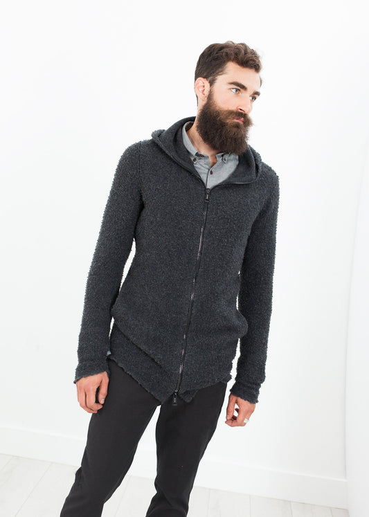 Pill Zip Sweater in Anthracite Avant Toi