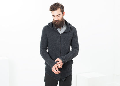 Pill Zip Sweater in Anthracite Avant Toi