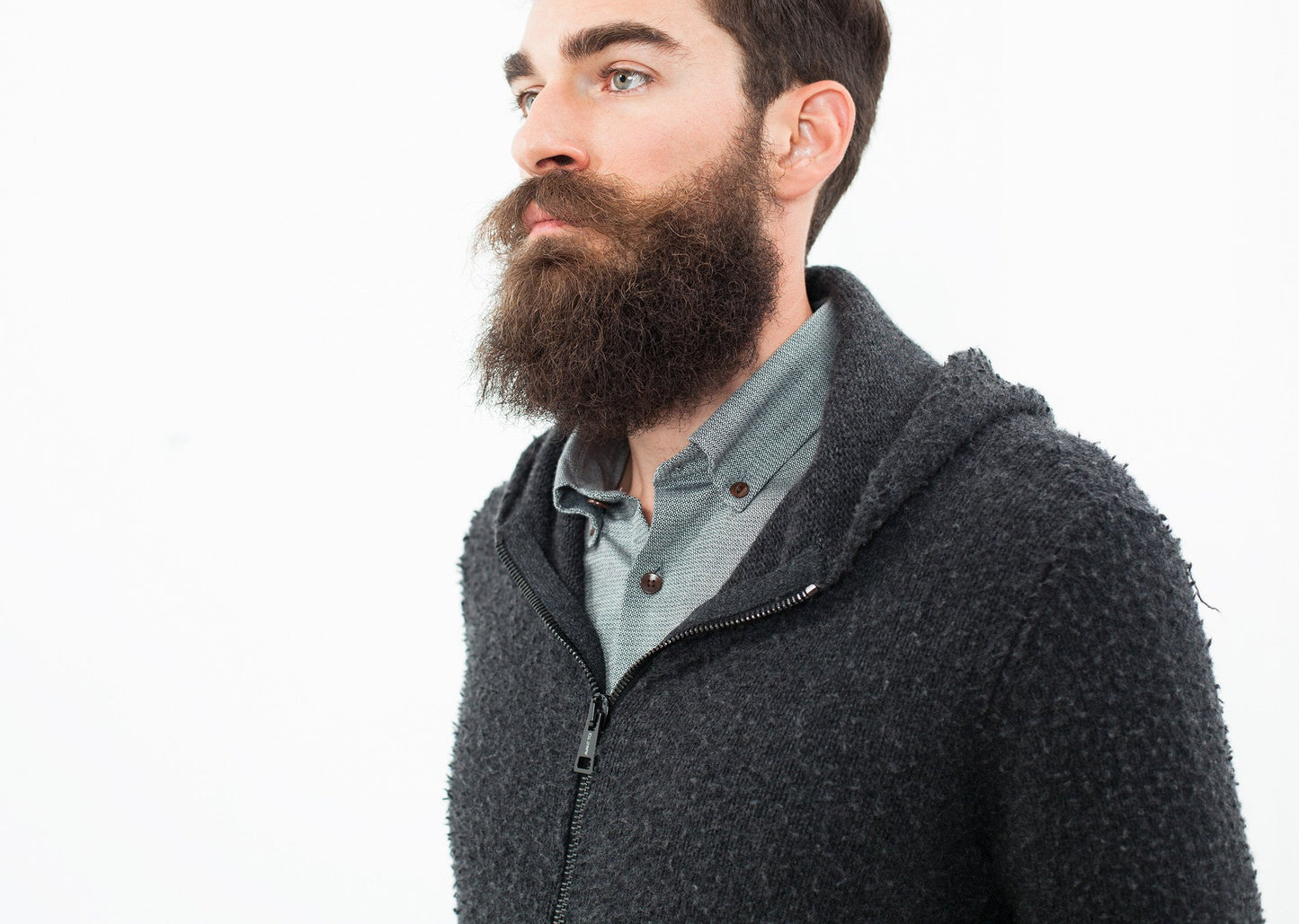 Pill Zip Sweater in Anthracite Avant Toi