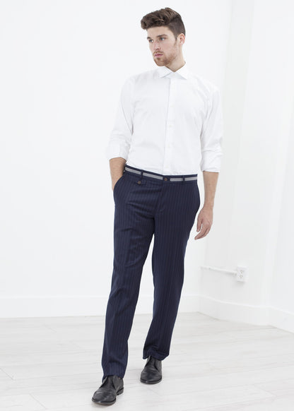Sinclair Trouser in Navy Stripe Circle of Gentlemen