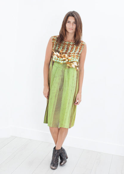 Silk Shift in Tweed and Net Antoni & Alison