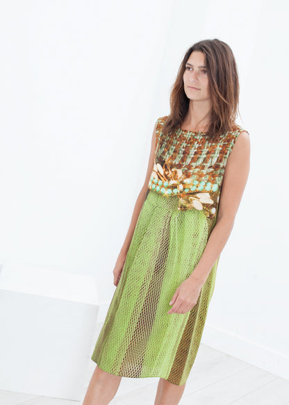 Silk Shift in Tweed and Net Antoni & Alison