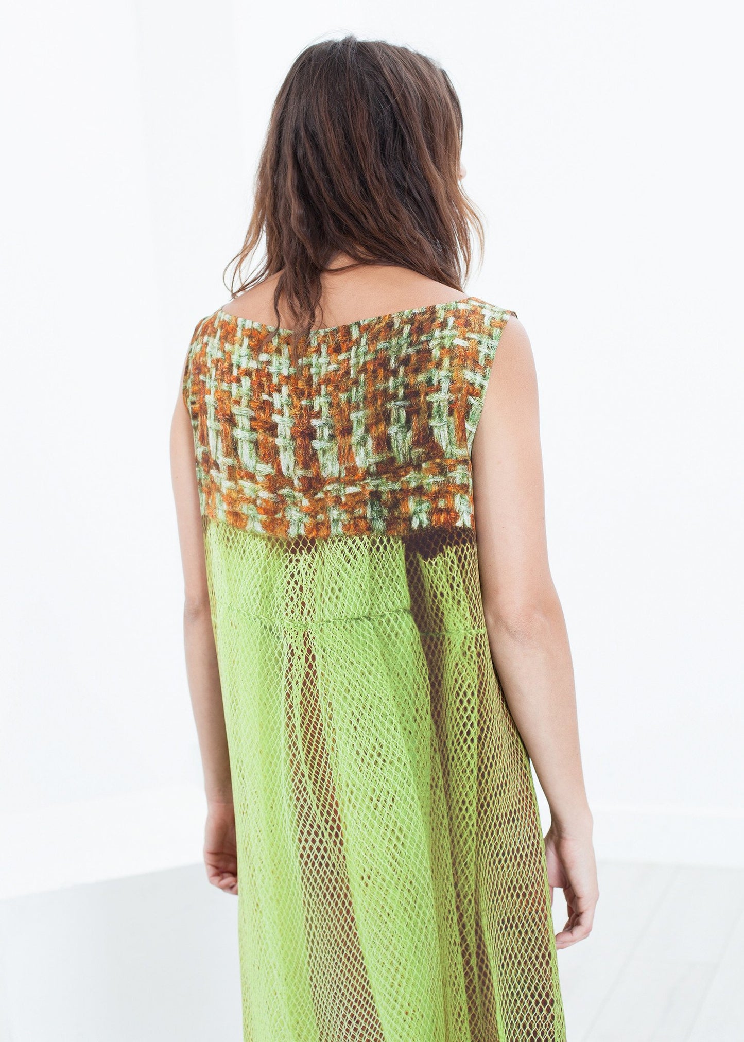 Silk Shift in Tweed and Net Antoni & Alison