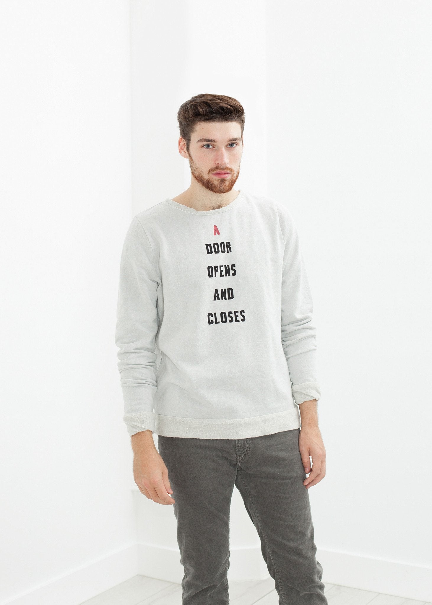 Vintage Sweatshirt in Light Grey Via Spare