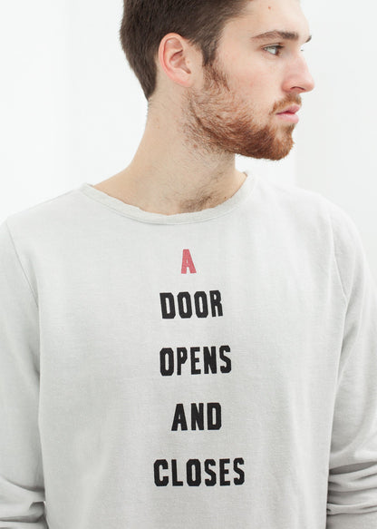 Vintage Sweatshirt in Light Grey Via Spare