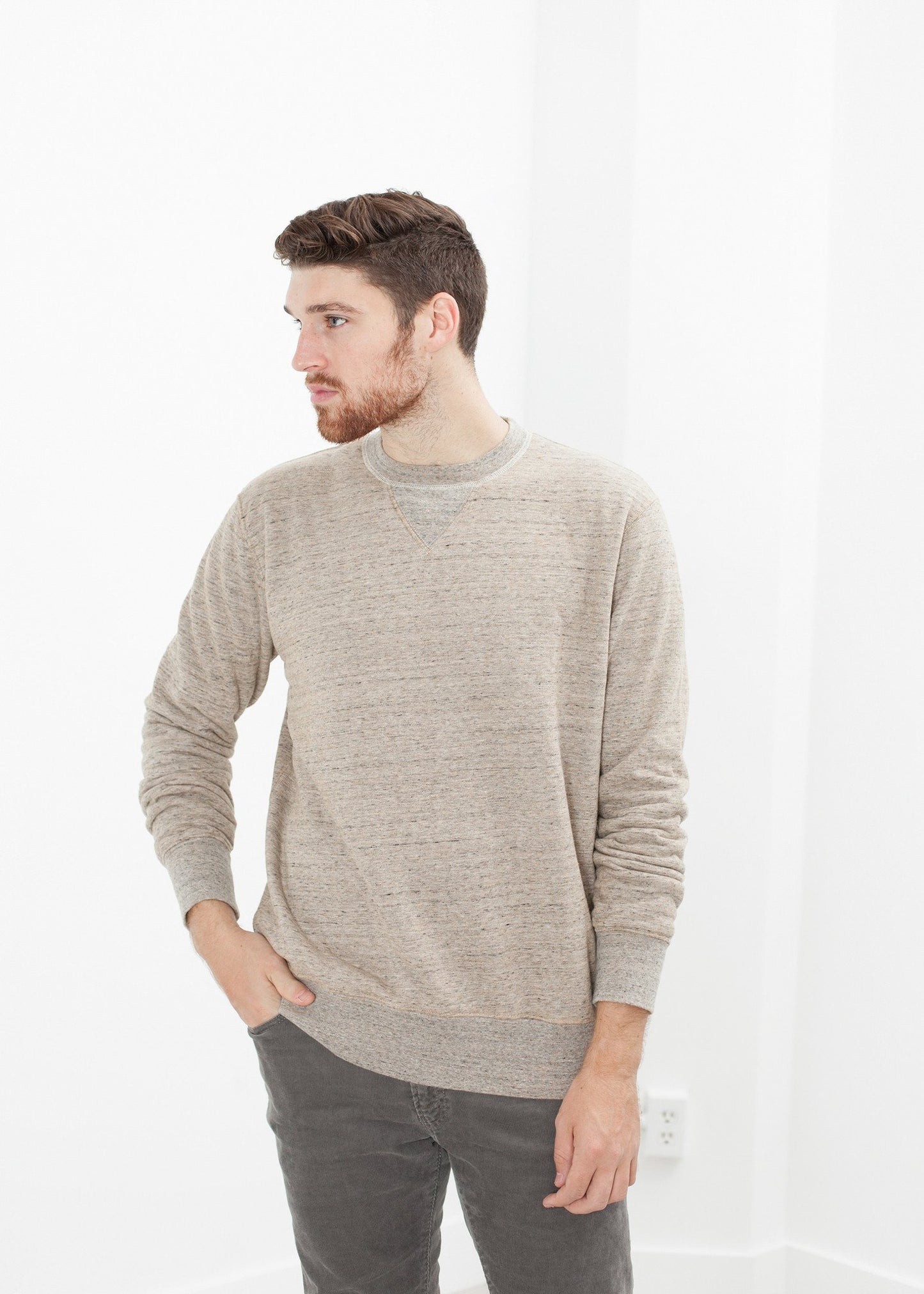 Jeth Sweatshirt in Grey/Rust Bellerose