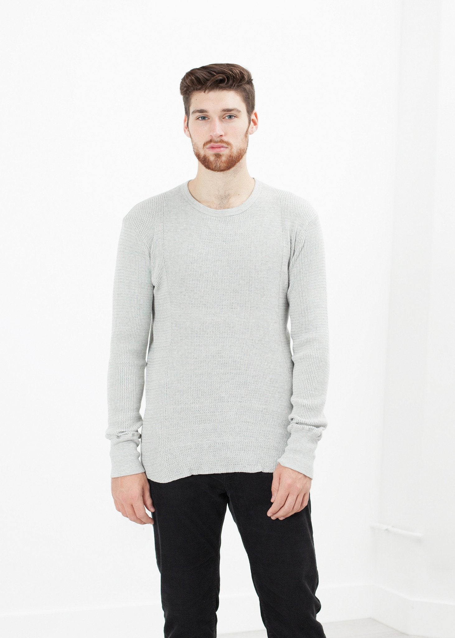 Waffle Knit Long Sleeve Tee V:Room
