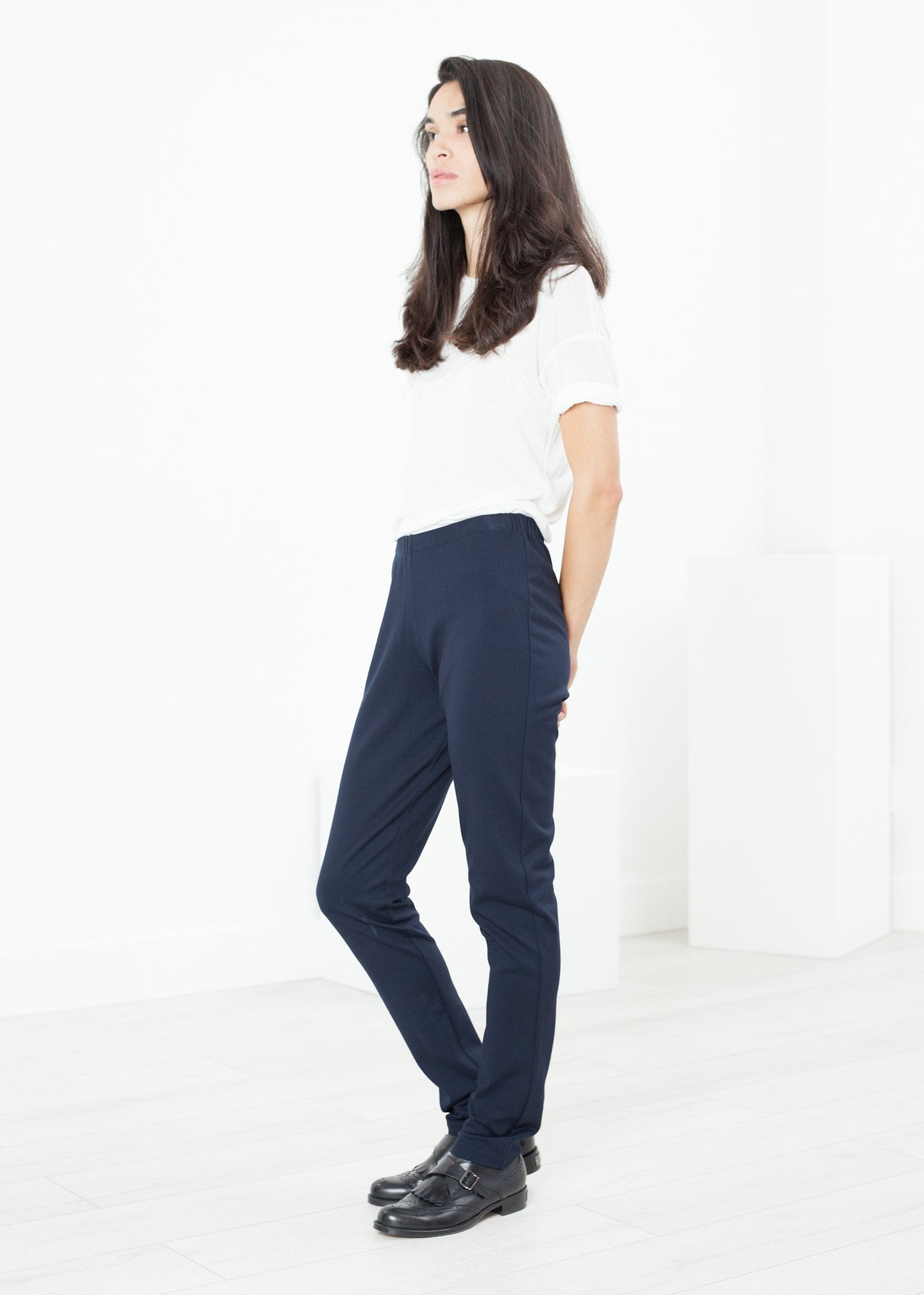 Easy Slim Pant in Navy Maria Calderara