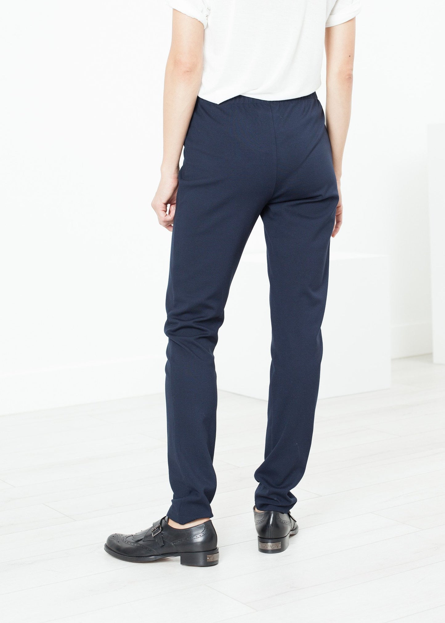 Easy Slim Pant in Navy Maria Calderara