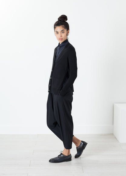 Square Cardigan in Black Sibel Saral