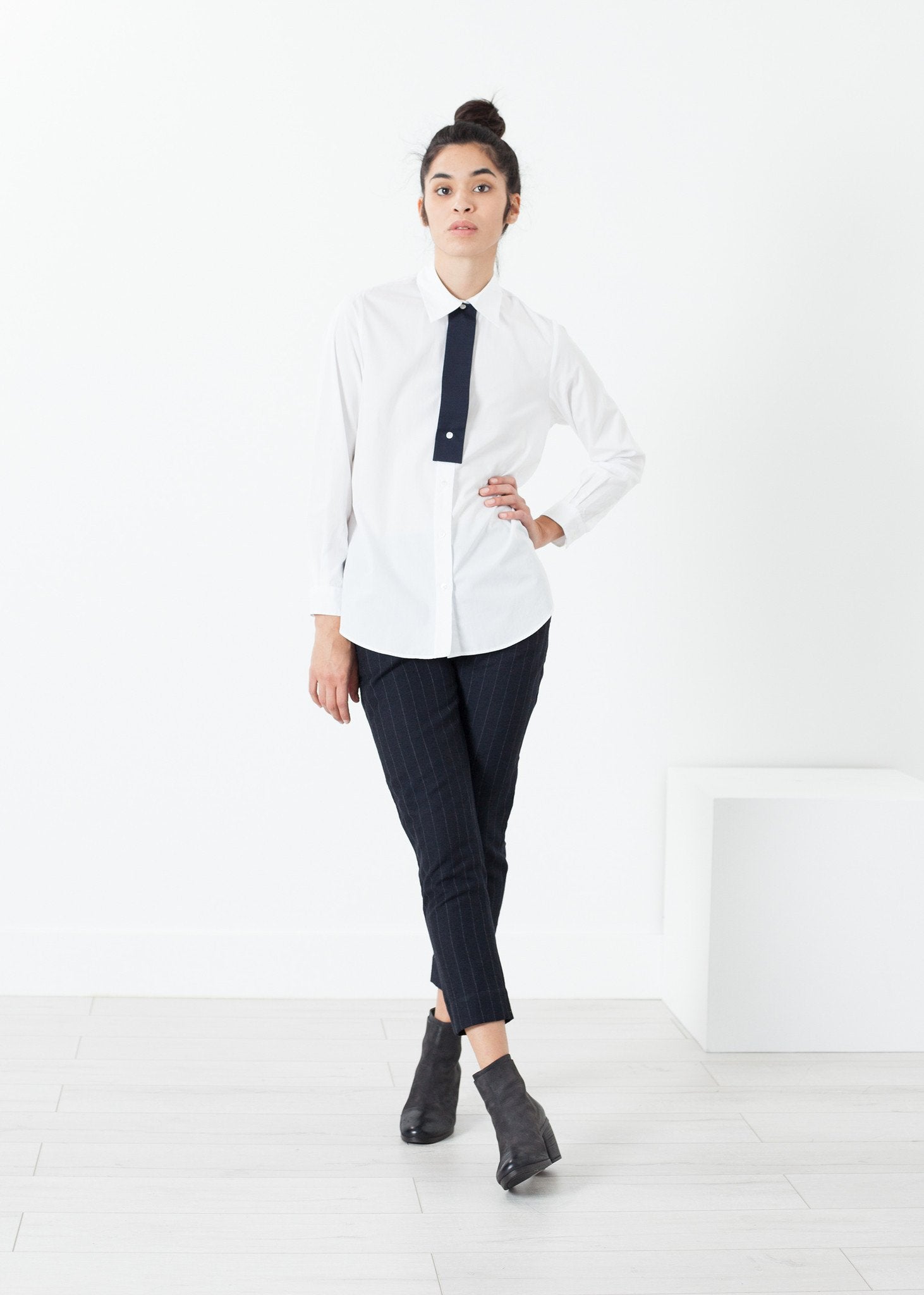 Pau Shirt in White Sibel Saral