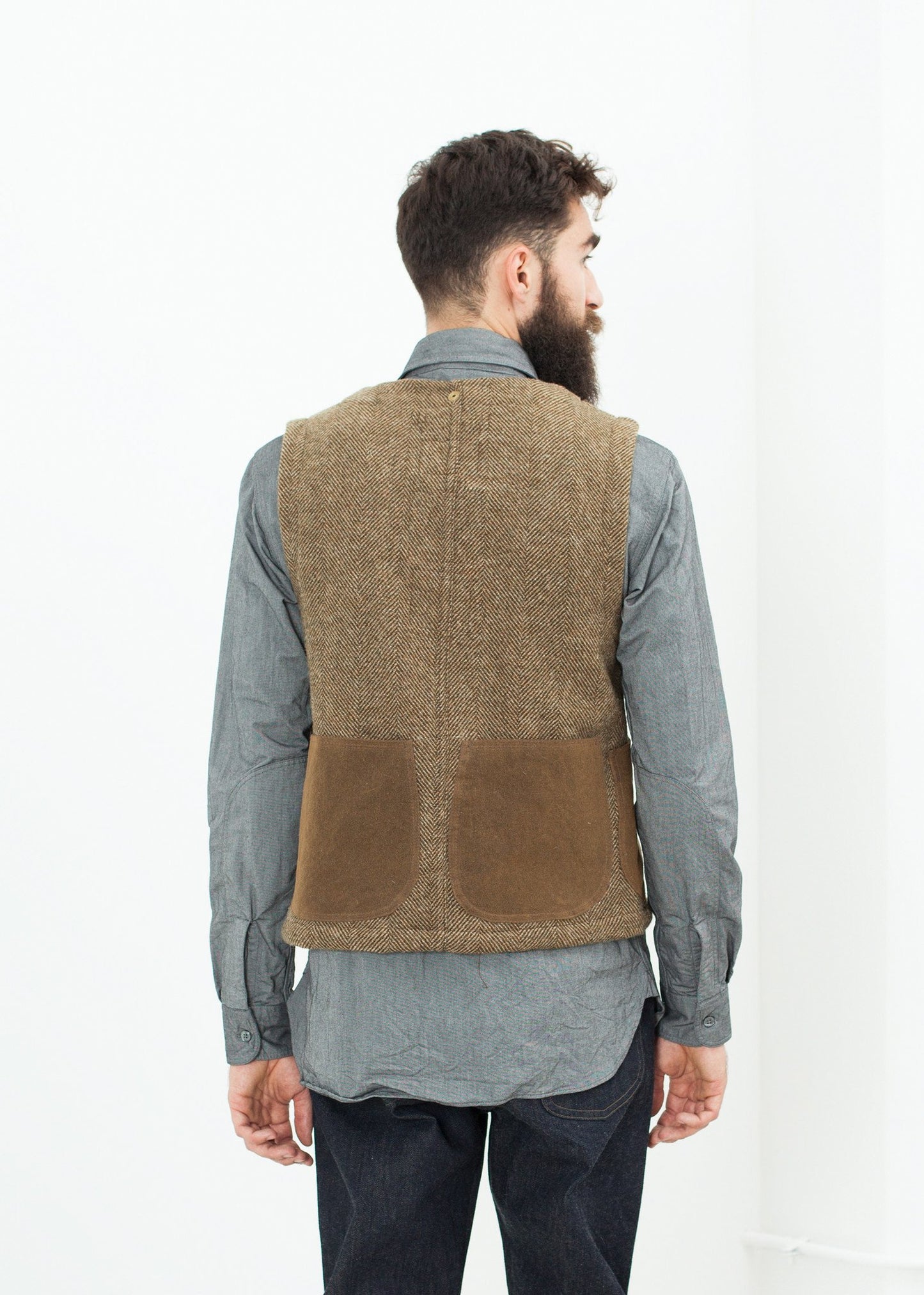 Work Vest in Tan Nigel Cabourn